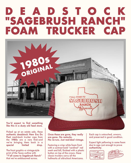 80s Deadstock "Sagebrush Ranch" Foam Trucker Cap