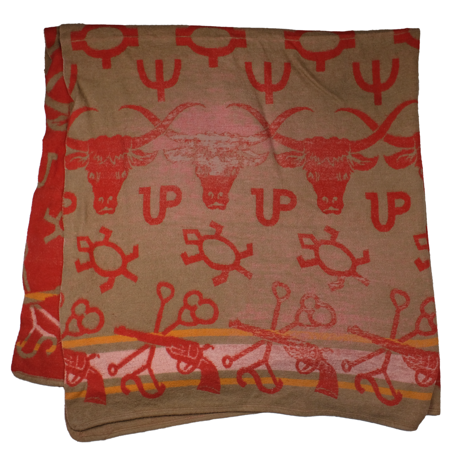 1950s Guns, Bulls & Branding Irons Camp Blanket