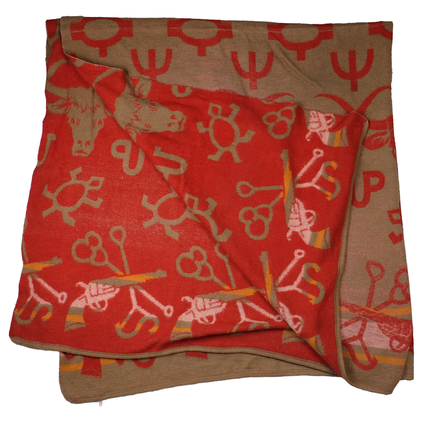 1950s Guns, Bulls & Branding Irons Camp Blanket