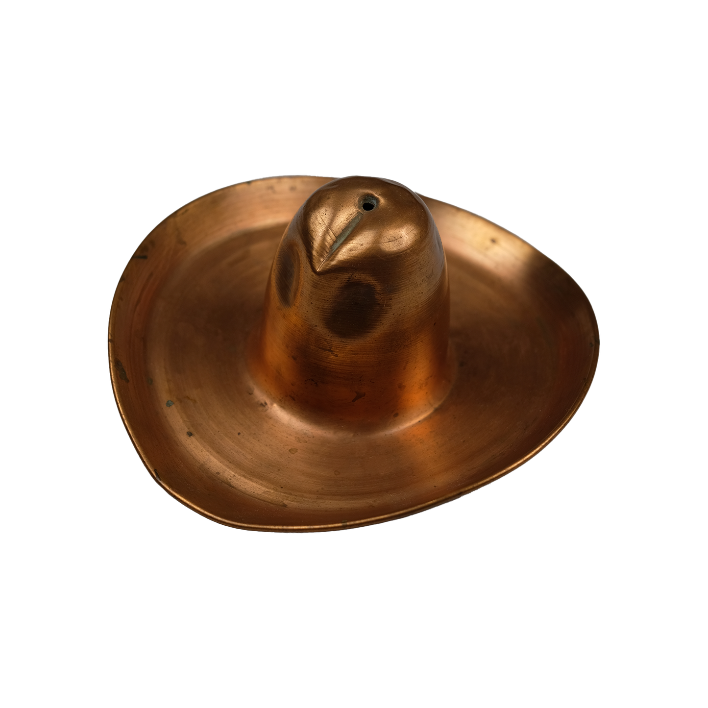 Fred Harvey Era Copper Cowboy Hat Ashtray