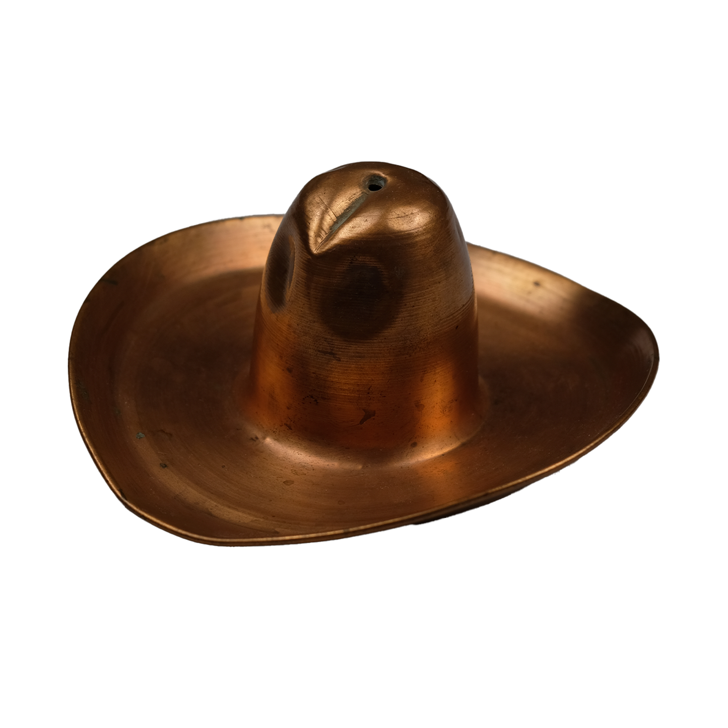Fred Harvey Era Copper Cowboy Hat Ashtray