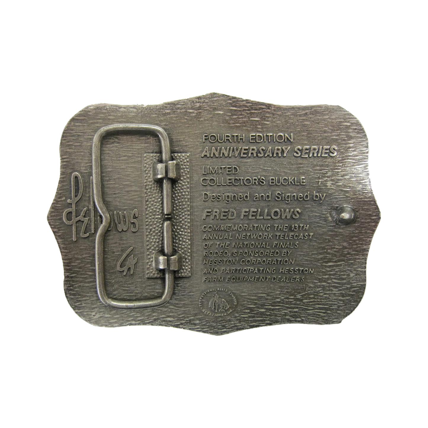 Hesston NFR Rodeo 1986 Buckle