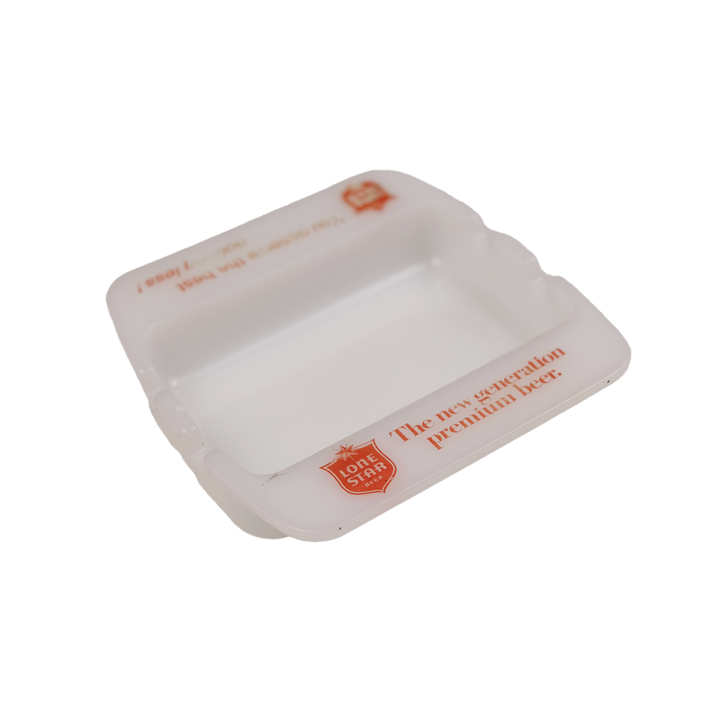 Lone Star Beer Milk Glass Ashtray