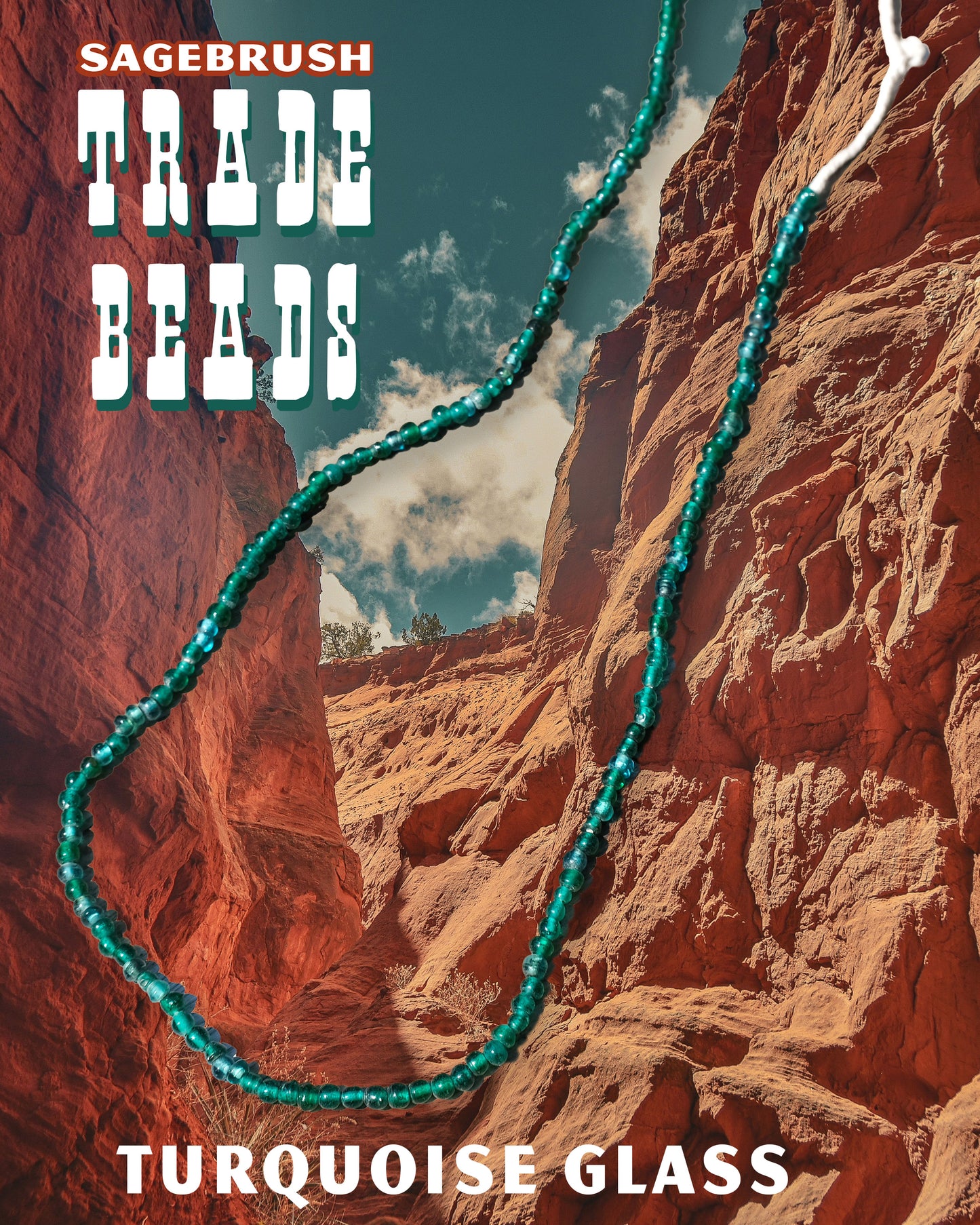 Turquoise Glass Trade Beads