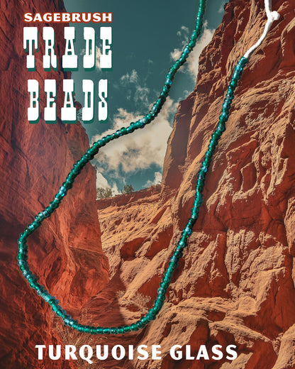 Turquoise Glass Trade Beads