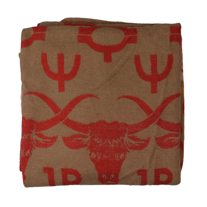 1950s Guns, Bulls & Branding Irons Camp Blanket