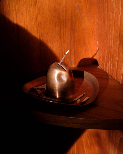 Fred Harvey Era Copper Cowboy Hat Ashtray