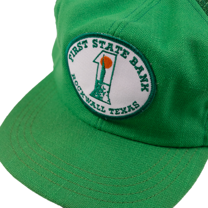 Vintage First State Bank Trucker Cap