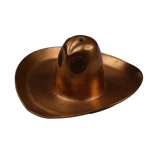 Fred Harvey Era Copper Cowboy Hat Ashtray