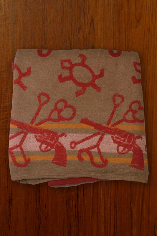 1950s Guns, Bulls & Branding Irons Camp Blanket