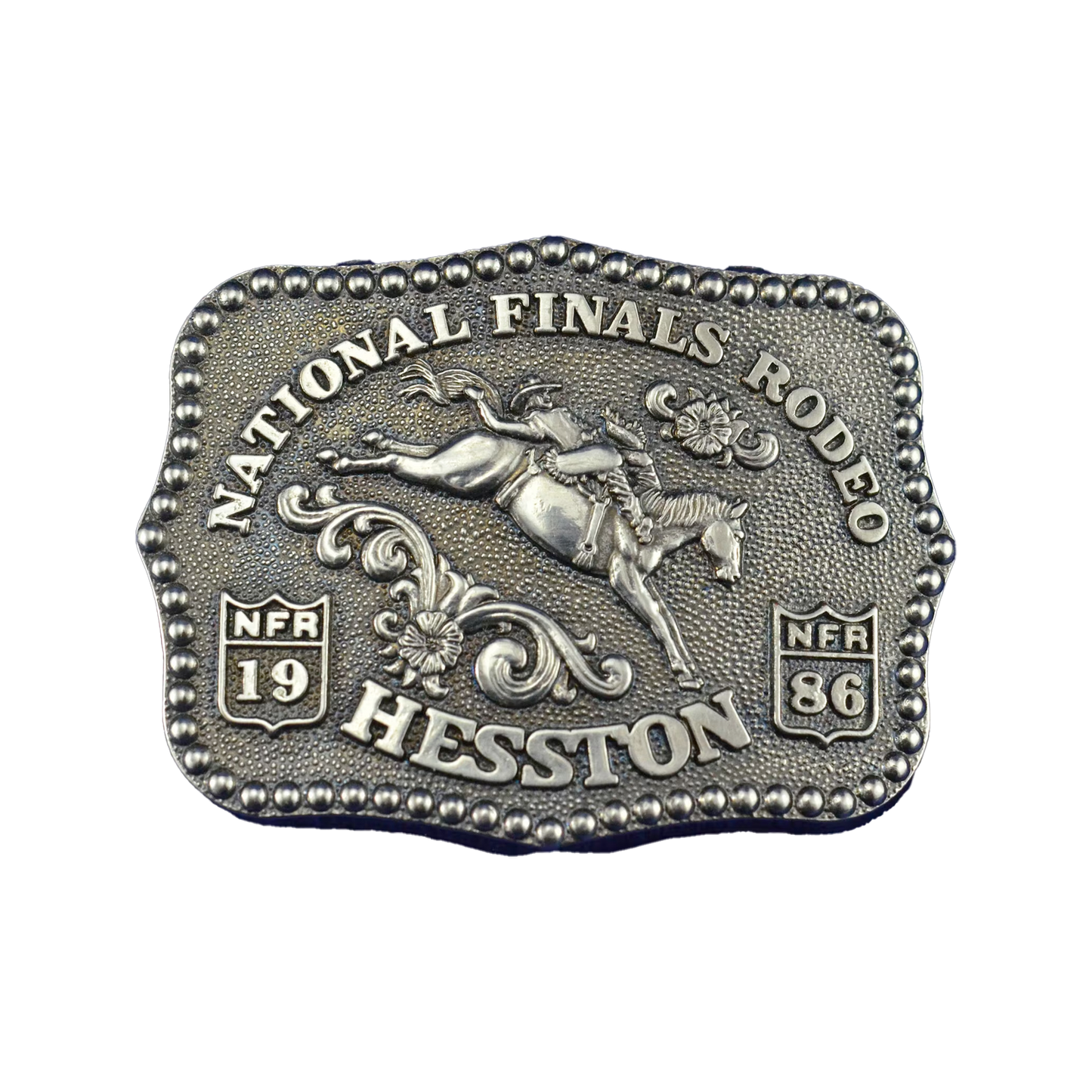 Hesston NFR Rodeo 1986 Buckle