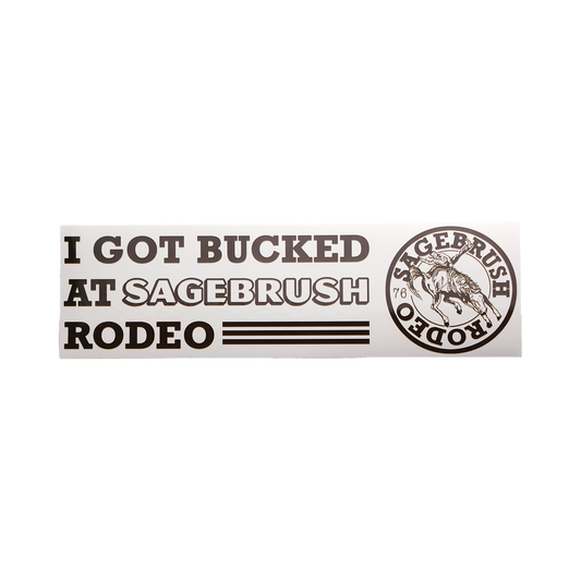 "I GOT BUCKED" Bumper Sticker