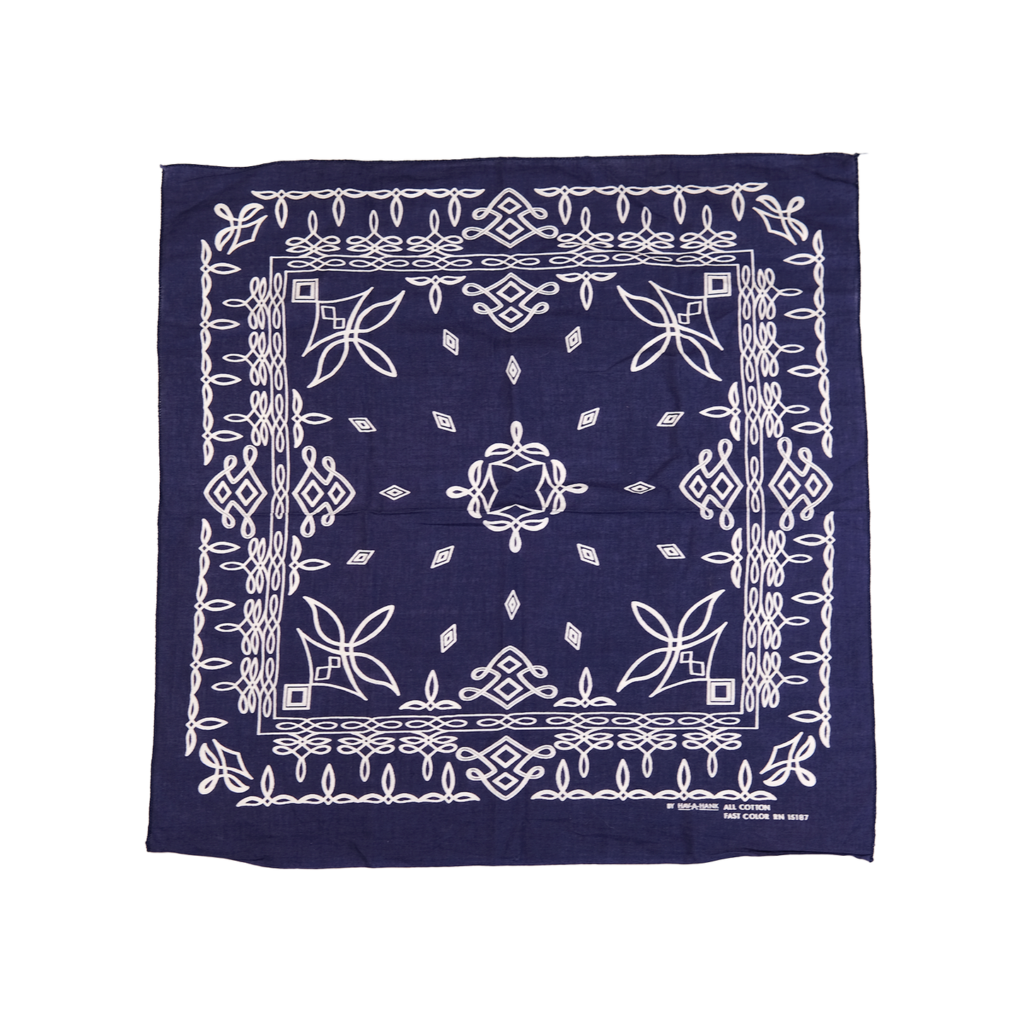Navy Boot Flower Bandana