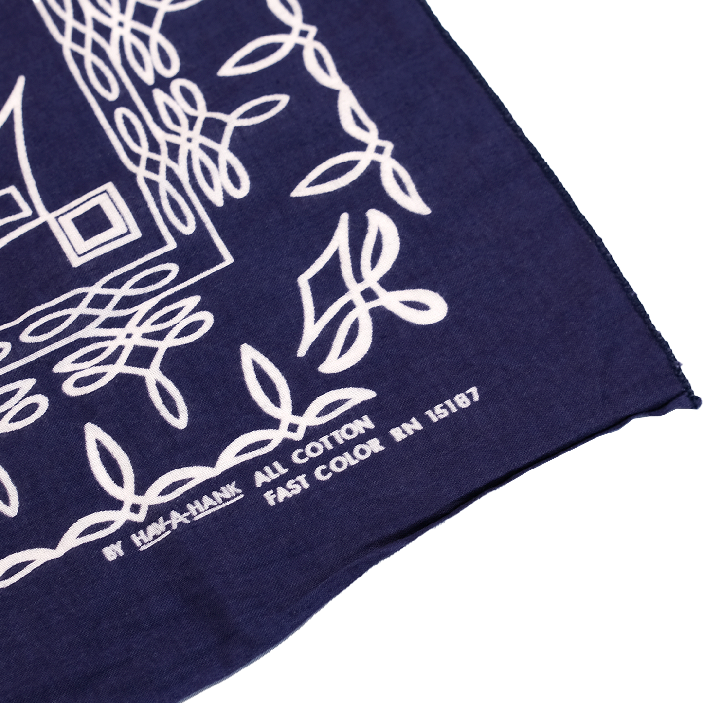 Navy Boot Flower Bandana