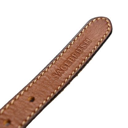 Sagebrush Cognac Western Belt