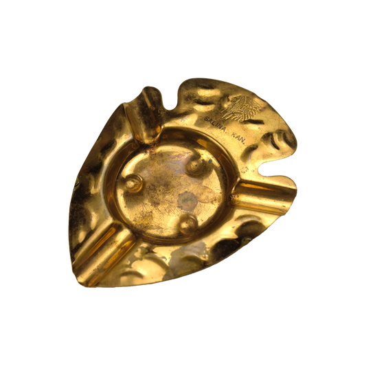 Salina, Kansas Arrowhead Brass Ashtray