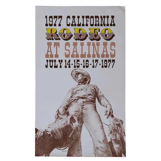 Salinas California Rodeo July 1977 Poster