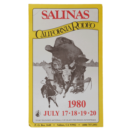 Salinas California Rodeo July 1980 Poster