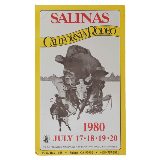 Salinas California Rodeo July 1980 Poster