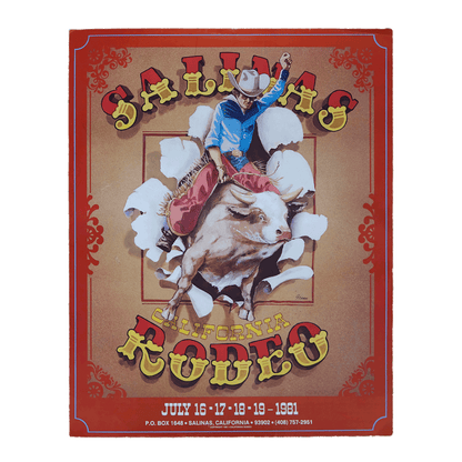 Salinas California Rodeo July 1981 Poster