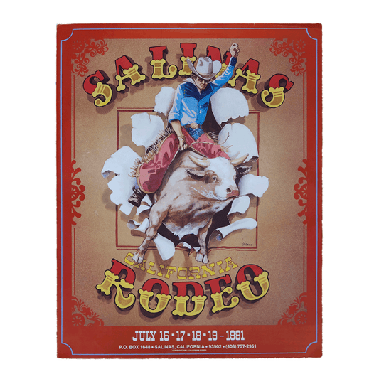Salinas California Rodeo July 1981 Poster