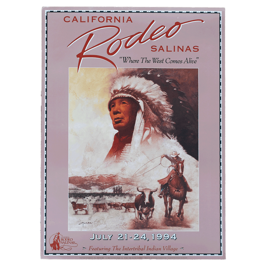 Salinas California Rodeo July 1994 Poster