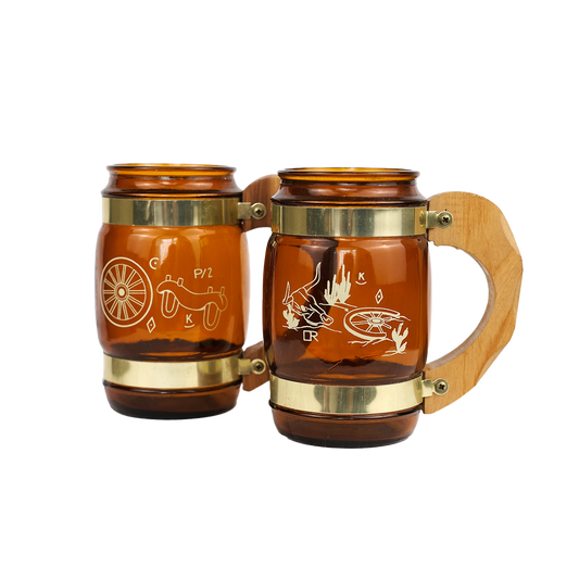 Siestaware Amber Barrel Cups #3