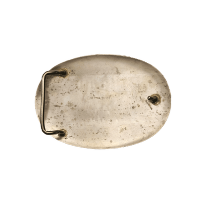 Silver Team Roping Rodeo Buckle