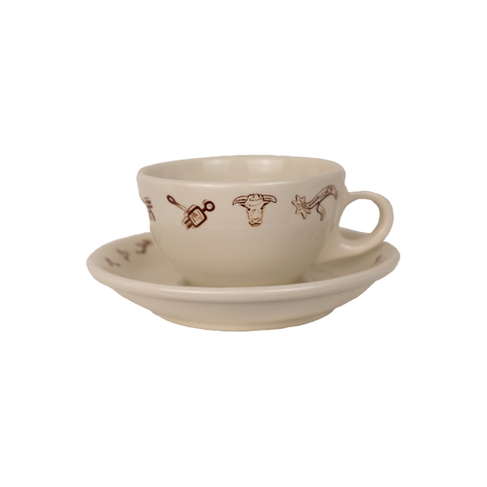 Stirling China Cattle Cup & Saucer