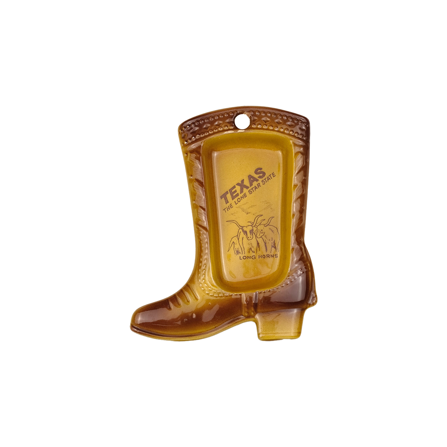Texas Cowboy Boot Ring Dish