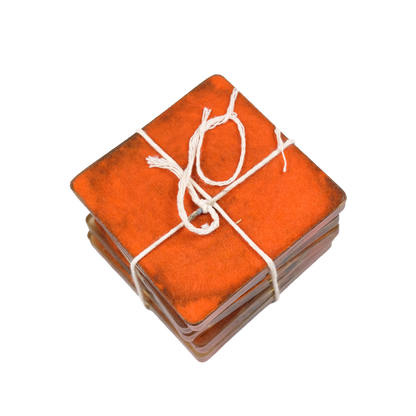 1970s Texas Longhorns Resin Coasters - Set of 5