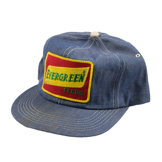 Vintage Evergreen Feeds Cap