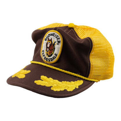 Vintage Budweiser Clydesdale Horse Patch Trucker Cap