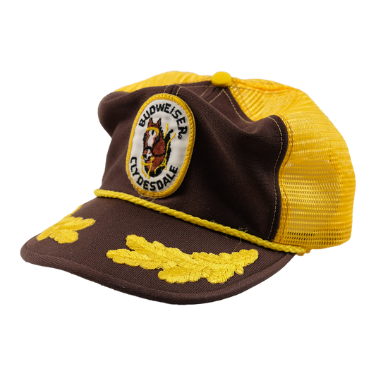 Vintage Budweiser Clydesdale Horse Patch Trucker Cap