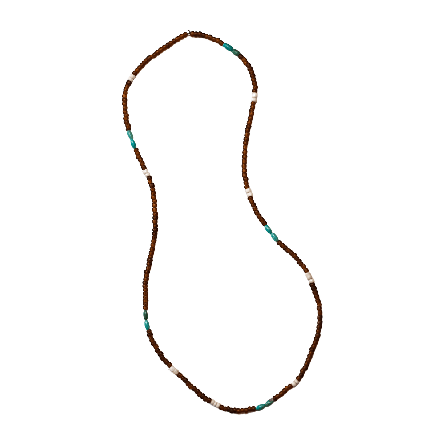 Brown Glass & Turquoise Trade Beads