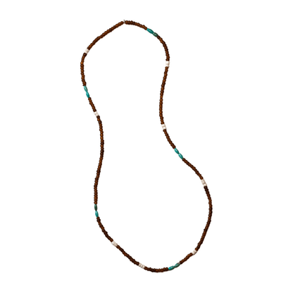 Brown Glass & Turquoise Trade Beads