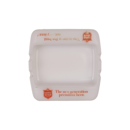 Lone Star Beer Milk Glass Ashtray