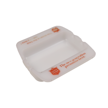 Lone Star Beer Milk Glass Ashtray